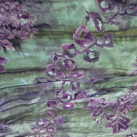 Blue green and purple skirt - Picture 4 of 5